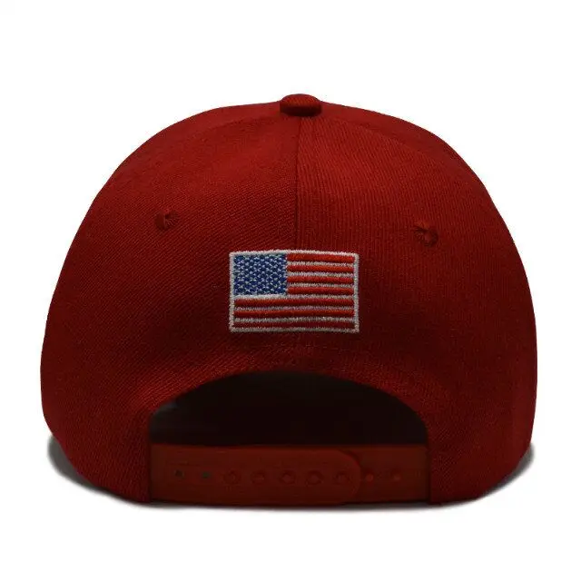 buy 让美国再次伟大的帽子,带背旗的帽子,带背旗的 maga 棒球帽