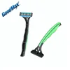 Durable wholesale disposable face shaving 3 triple blade razor for home