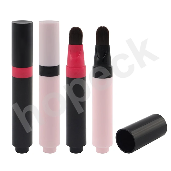 
10ml airless injection pen with applicator brush for concealer, foundation, mask, etc 