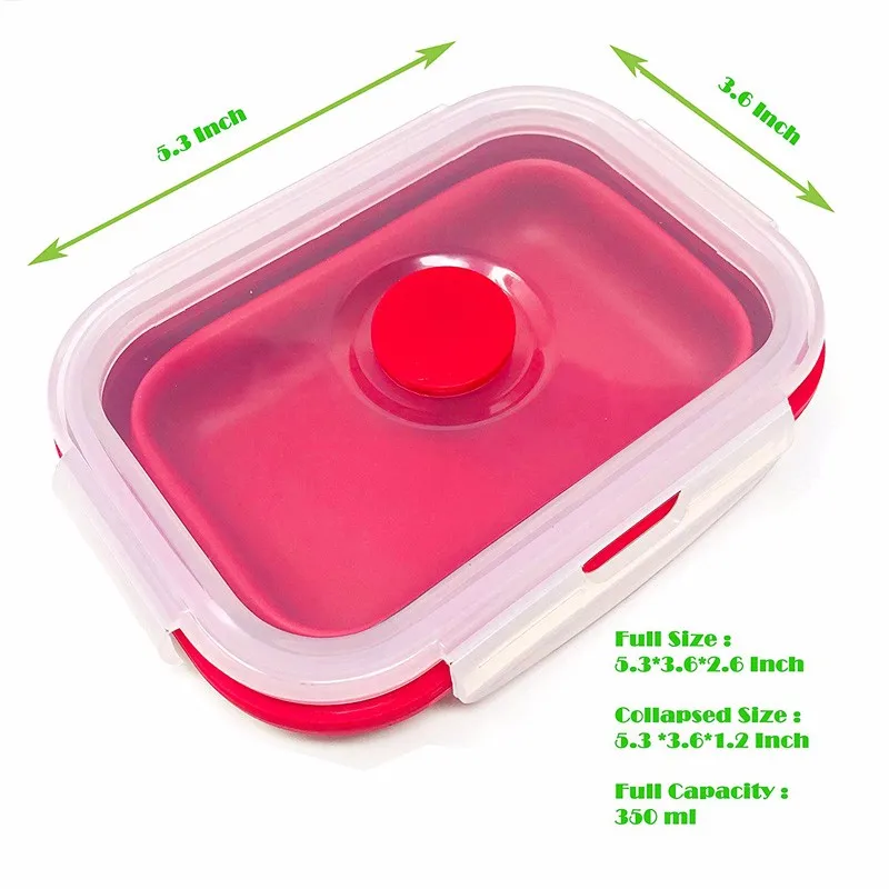 Leak Proof Stackable Silicone Food Containers With Breathable Lids