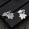 925 Sterling Silver Charms Bracelet Necklace Space Charms For Jewelry Making Maple Leaf Plant Charms Pendant