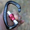 Outdoor Camping Climbing Aluminum Hammock Carabiner Hook 25aKN d ring carabiner