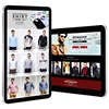 2018 new digital signage software for wall mount advertising information kiosks