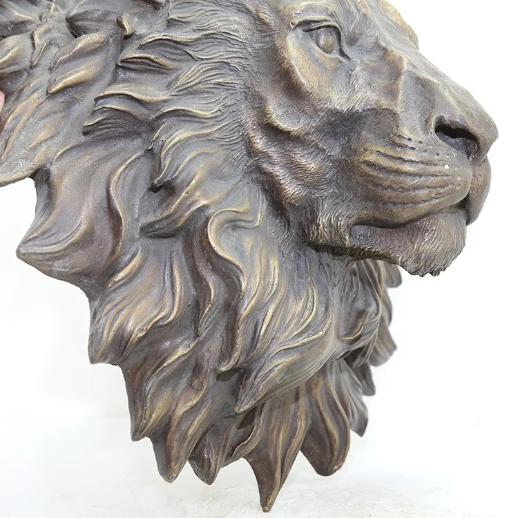Home Decoration Bronze Casting Lion Head Statue Sculpture Buy Home