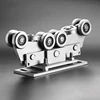 Adjustable Cantilever Gate Carriage Roller (10wheels,For 80x80 Track)