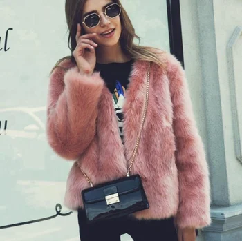 short fur coat womens