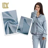 Full stock matt high elastic plain woven ladies satin fabric nightwear garment