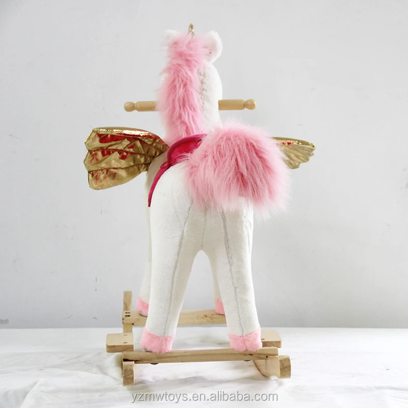 rocking horse unicorn plush