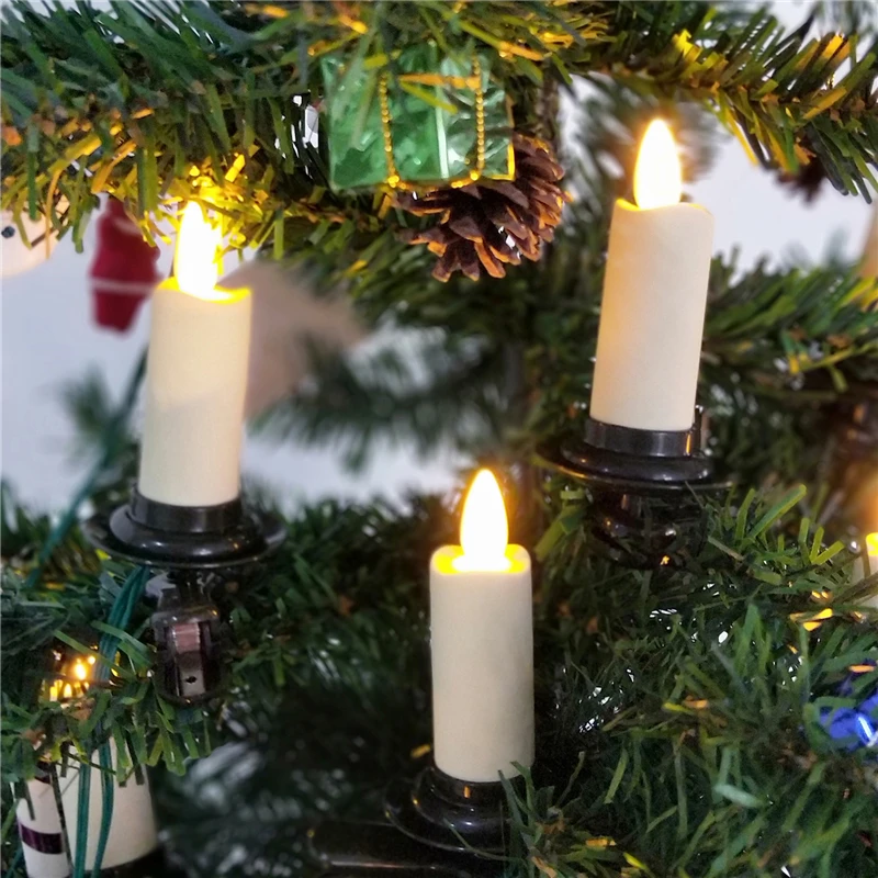 Luzes Do Feriado 6pcs Cintilação Velas Da Árvore De Natal Com Controle  Remoto De Segurança Sem Fio - Buy Luzes Do Feriado 6pcs Cintilação Velas Da Árvore  De Natal Com Controle Remoto