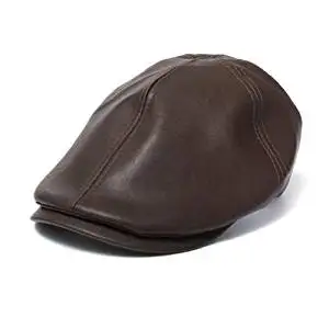 girls leather cap