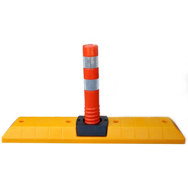 Flexible Plastic Traffic Lane Road Dividers Delineator Post With Base