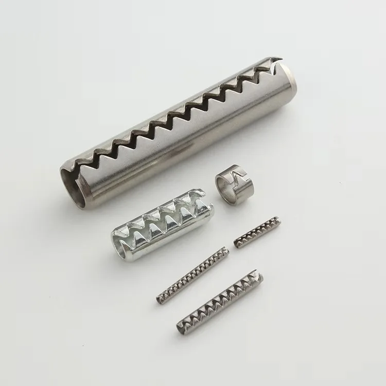 Stainless Steel Toothed Slotted Spring Pins Buy Spring Cotter Pinserrated Spring Pinsspring