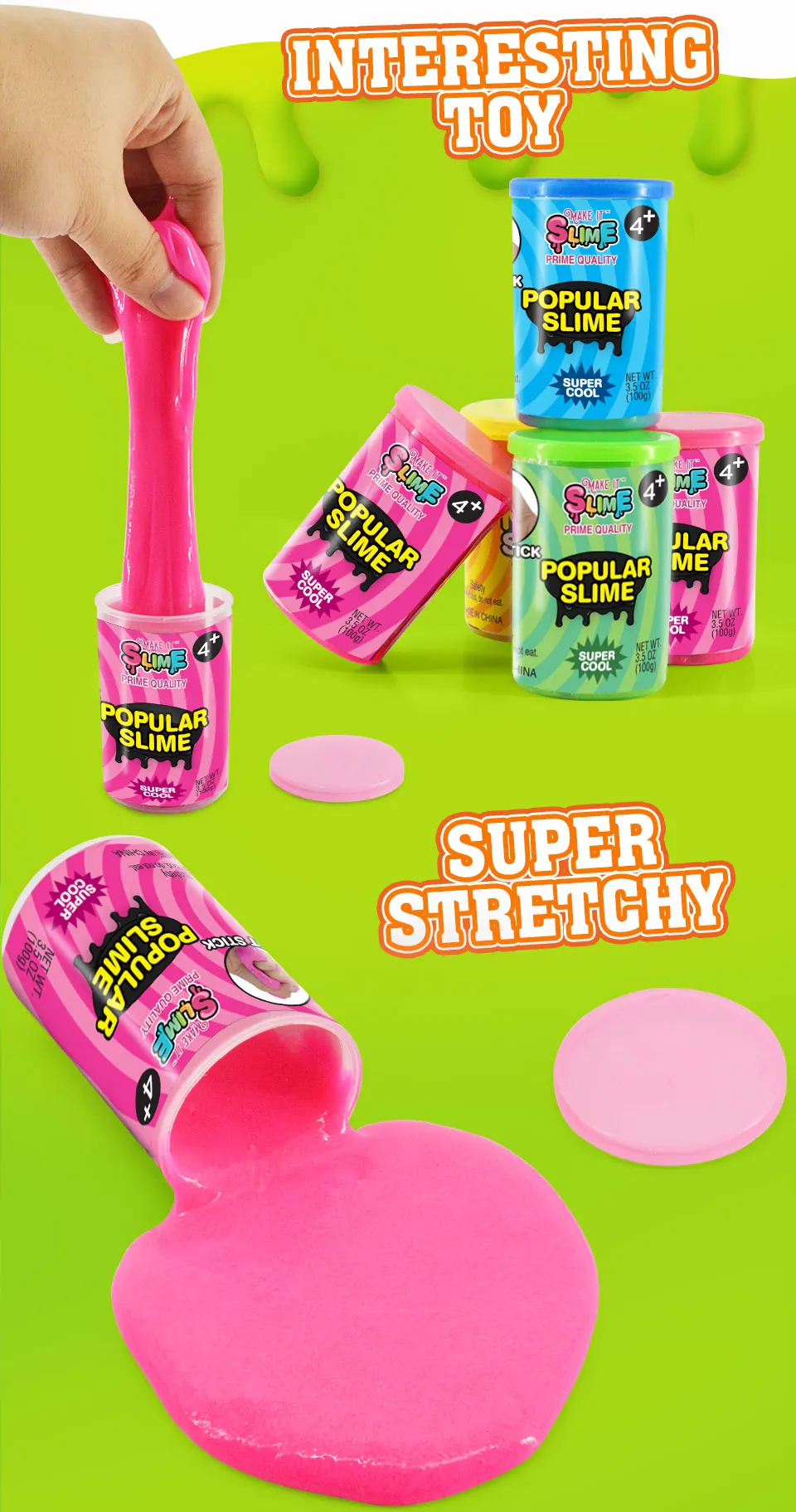Istudio Hot Selling Customized Popular Slime Putty Slime Lickers Candy