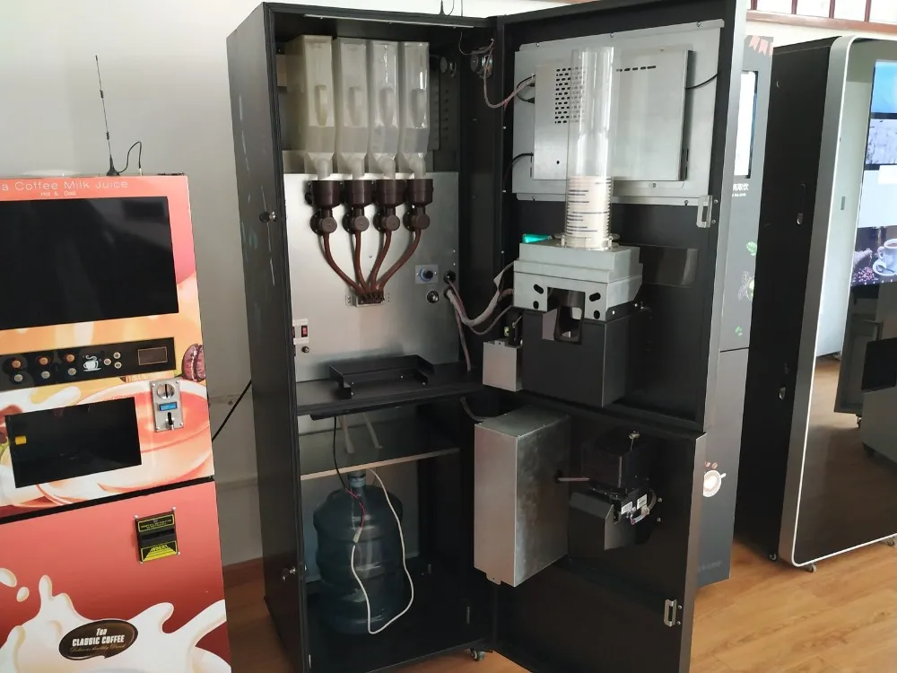 آلة بيع مخفوق البروتين الأوتوماتيكية بالكامل لمصنع آلة بيع القهوة في صالة الألعاب الرياضية GS