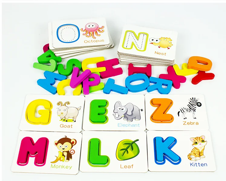 Children Puzzle English Alphabet Word Cognitive Toy Baby Literacy Card Learning Alphabet Letters Buy Alphabet Letter Wooden Alphabet Letters Learning Card Product On Alibaba Com