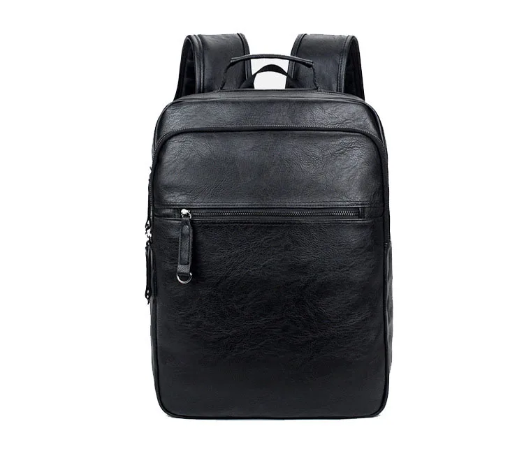 2018 Stylish Travel Black Pu Leather Laptop Backpack,Fashion School ...