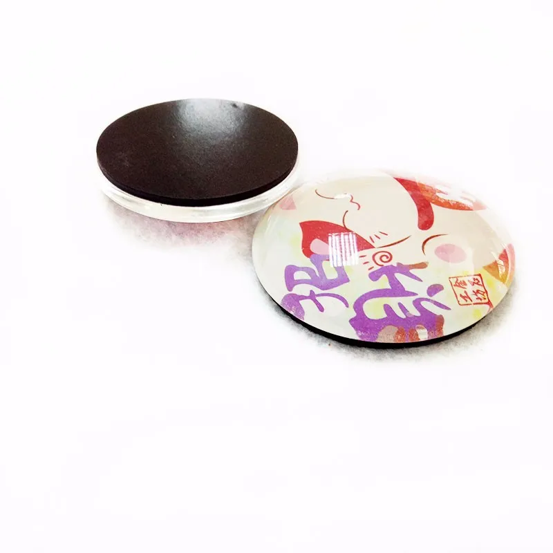 custom 3d fridge magnets,glass fridge magnet,round dome fridge magnets