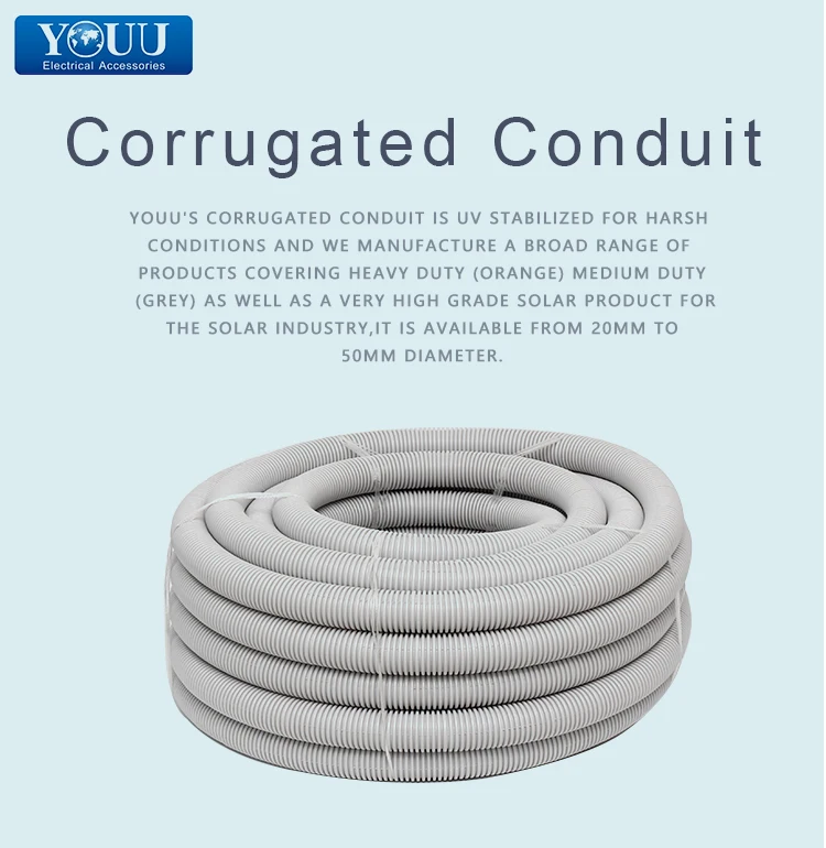 Youu Australia Grey Conduit Pvc Electrical Fitting Medium Duty