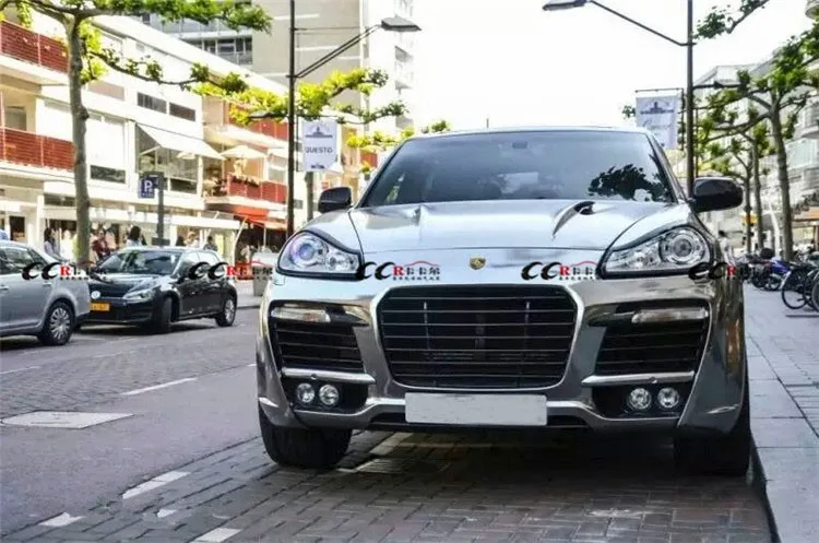 High Quality Th Style Body Kit Suitable For 08,10 For Porsche Cayenne 957 Front Bumper Rear Bumper Side Skirts And Tail Tube , Buy Bady Kit For