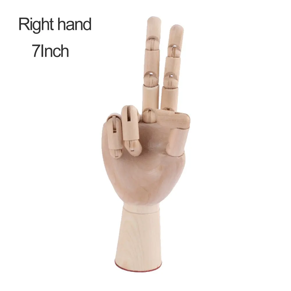 Painting BEIYANG Wooden Articulated Hand Figure Manikin Hand Model for