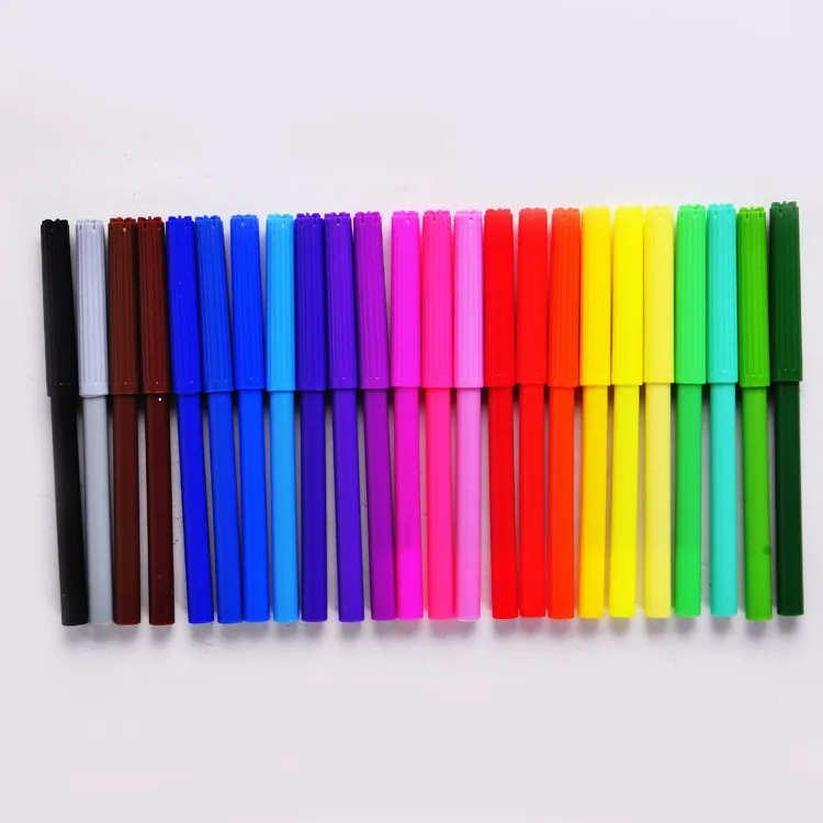 Kids Drawing Color Set 24pcs Fibre Tip Watercolor Pen Buy Watercolor Pen,Felt Tip Pen,Fibre
