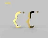 Unique female and mens face charms stud Earring personality drop dangle earrings for womens