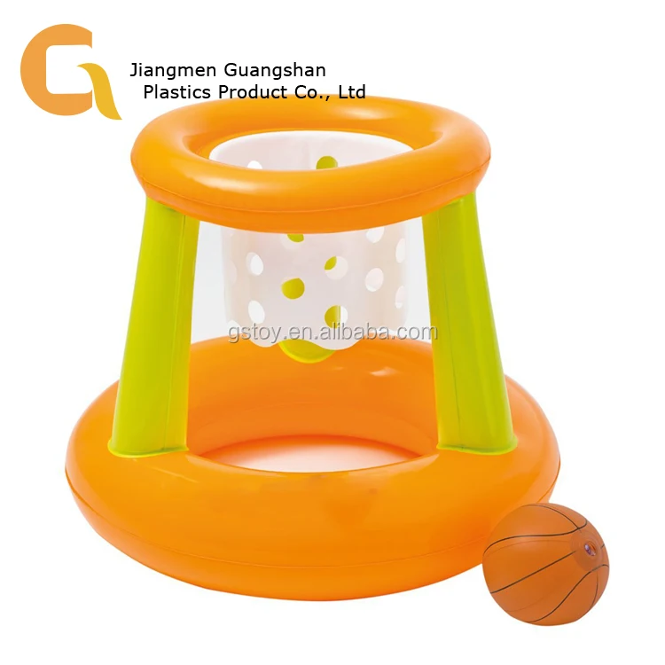 Small Inflatable Float Water Goal Basketball Shoot Hoop With Cloth