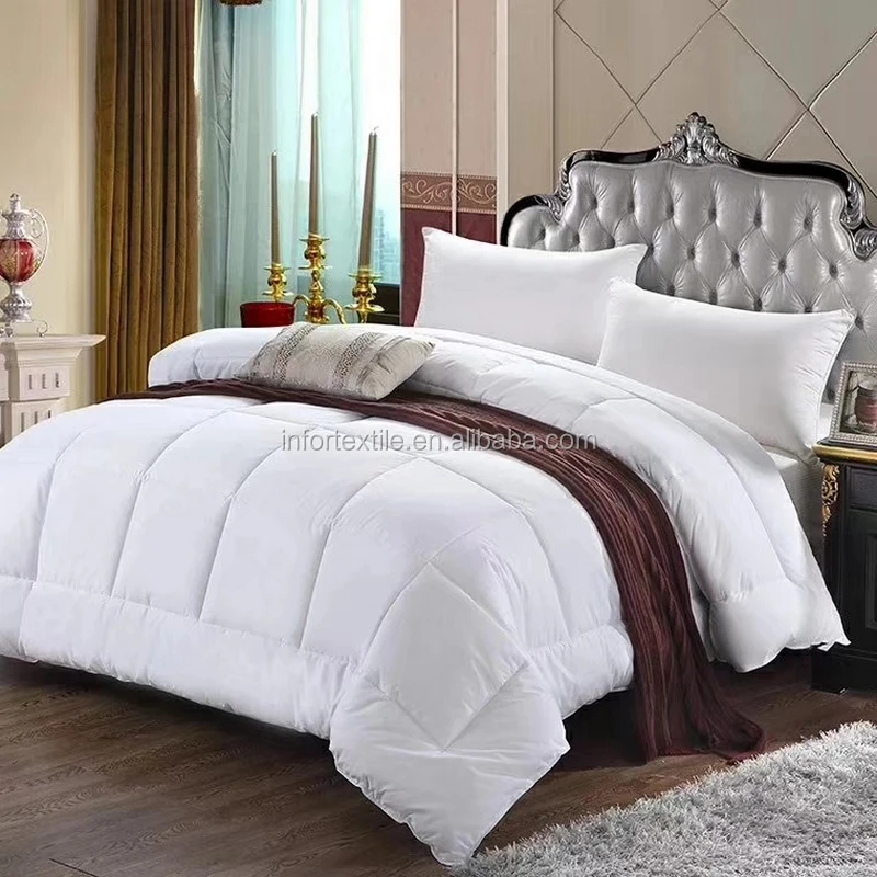 Factory  white color queen size  poly cotton cheap hotel bed linen