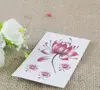 Party Fashion Red Flower Design Printing Permanent Tattoo Sticker Temporary Off