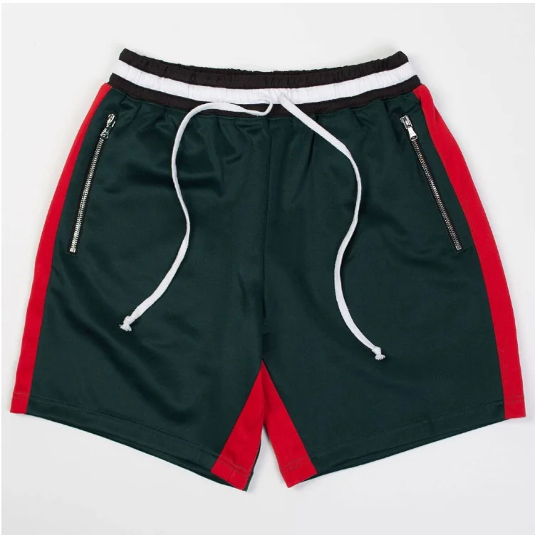 Striped Panels Polyester Spandex Plain Men Track Shorts - Buy Men Track ...