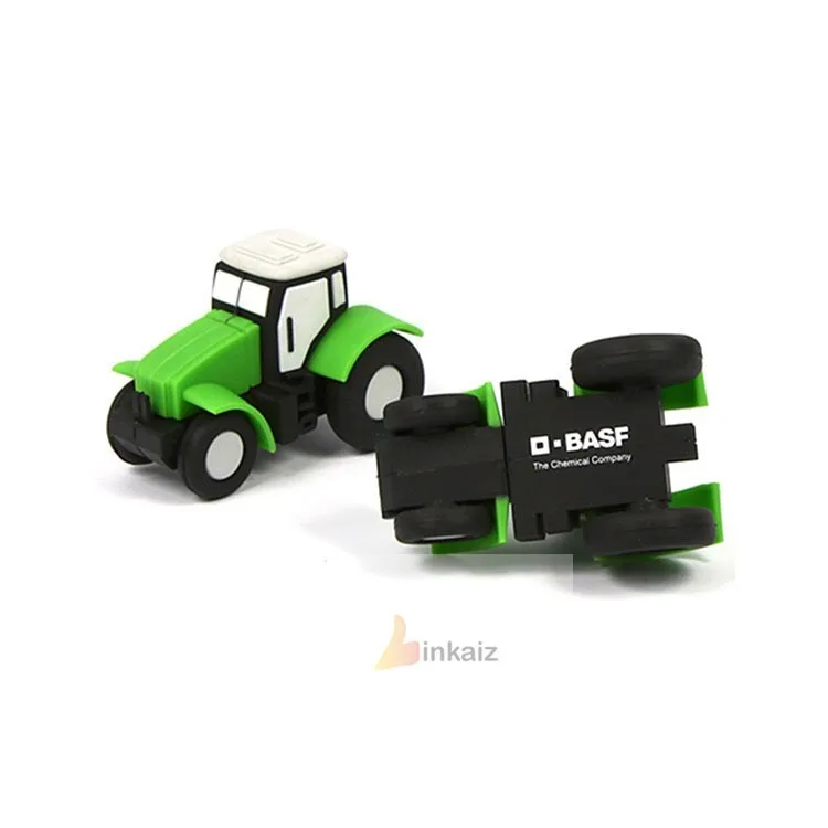 excavator usb stick/custom soft pvc rubber 3D excavator usb flash drive - ANKUX.COM