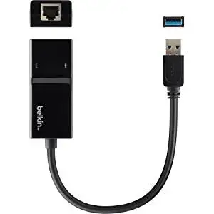 Belkin International, Inc - Belkin Gigabit Ethernet Card - Usb - 1 Port(S) - 1 X Network (Rj-45) - Twisted Pair "Product Category: Network & Communication/Network Interface Cards"