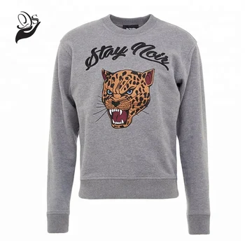 Sudaderas De Otoño Para Hombre Con Diseños De Cabeza De Tigre Bordadas A  Medida - Buy Sudadera Bordada Para Hombre,Sudaderas Y Sudaderas,Sudaderas  Sin Capucha Para Hombre Product on Alibaba.com