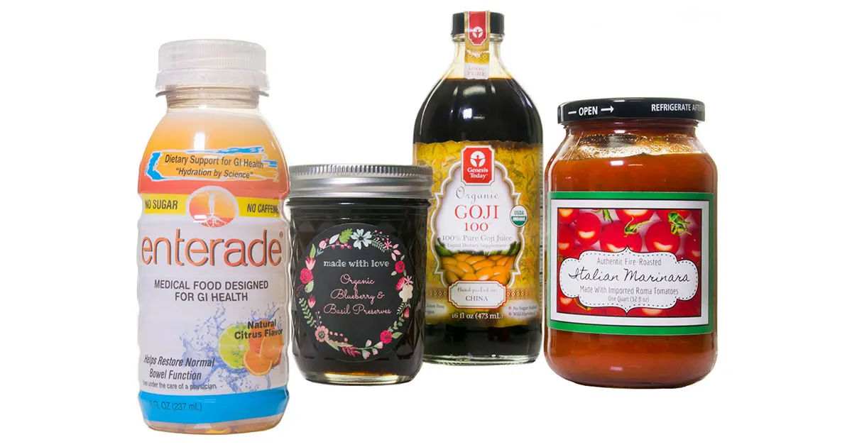 custom food labels waterproof printing adhesive canned jar