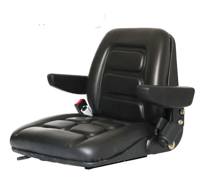 Asiento de Tractor con Respaldo Mini Excavadora Cortacésped Carretilla Elevadora