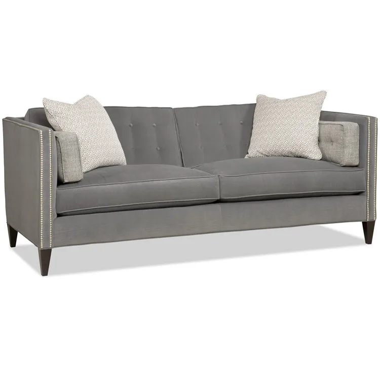 Economic competitive hot product set cheap price standard couch length gray sofa