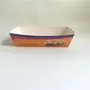 Food keep paper boat tray, sushi cardboard boat tray black, fast food paper dishes