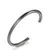 Vintage Stainless Steel Mens Women Inspired Engraved Letter Cuff Bangle