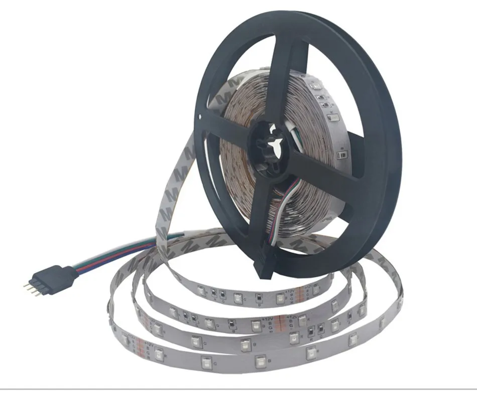 300leds non waterproof RGB/White/Warm white/Bule/Red/Green/Yellow 5m SMD 3528 LED strip light with DC 12V 2A power adapter