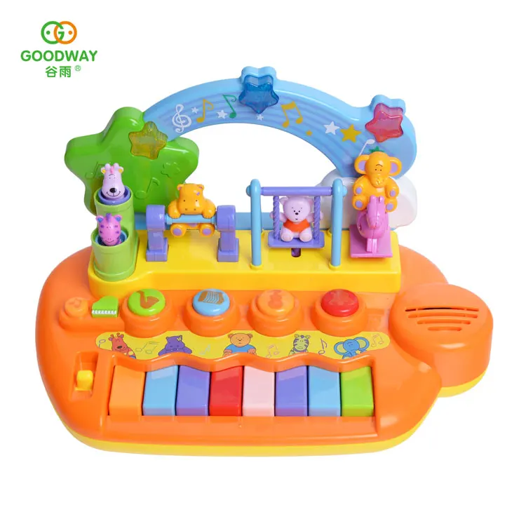 Образование Детские Музыкальные инструменты игрушечные лошадки пластик игрушка маленький пианино для детей