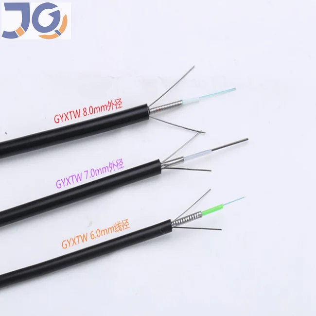 2 / 4 / 6 / 8 / 12 Core Single Mode Outdoor Armoured Gyxtw Optical Fiber Cable 2km Each Roll
