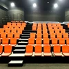 Telescopic seating retractable gym bleachers indoor grandstand tip-up stadium chair -ACT
