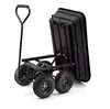 Garden Dump Cart Steel Frame Yard Wagon Utility Heavy Duty Lawn Trailer