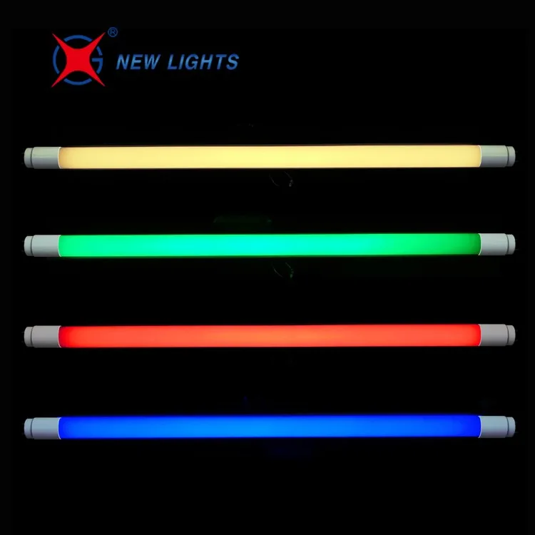 OEM T8 9w 12w 18w 22w 2ft 3ft 4ft 5ft colorful changing rgb led tube light from China manufacturer