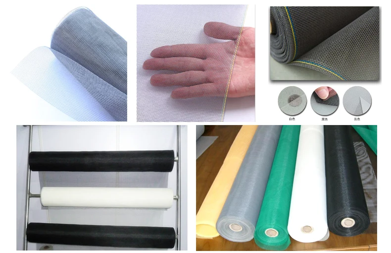 retractable roller insect fly window screen and fiberglass mosquito net