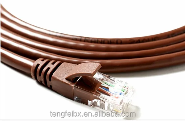 15m Piatto Giallo RJ45 Cat5E Cavo di rete Ethernet piombo 100/% rame MODEM PC a
