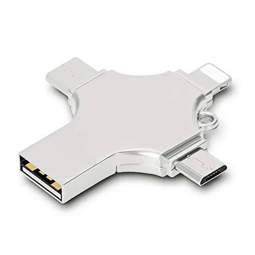 4 in 1 Flash Drive Compatible iPhone &Ipad Samsung Galaxy,LG,Google Pixel,Hua Wei and Android Phones Type C Devices - ANKUX.COM