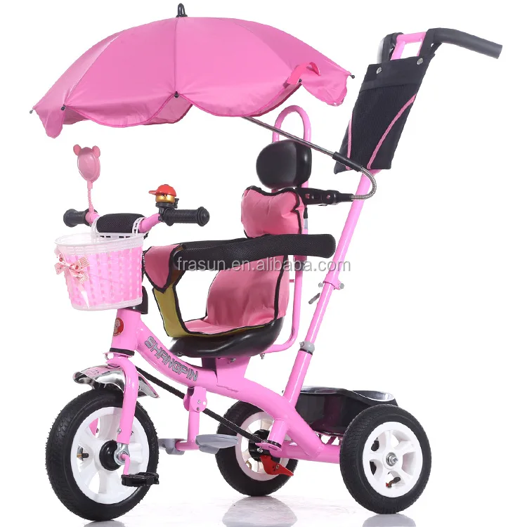 three baby stroller