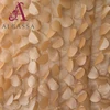 brown gold silver luxurious petal satin fabric for table cover wedding banquet