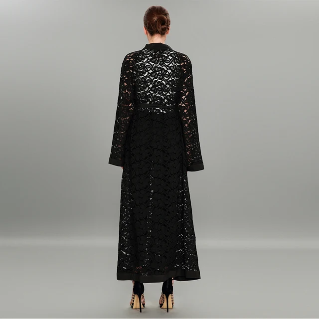 black full length frock